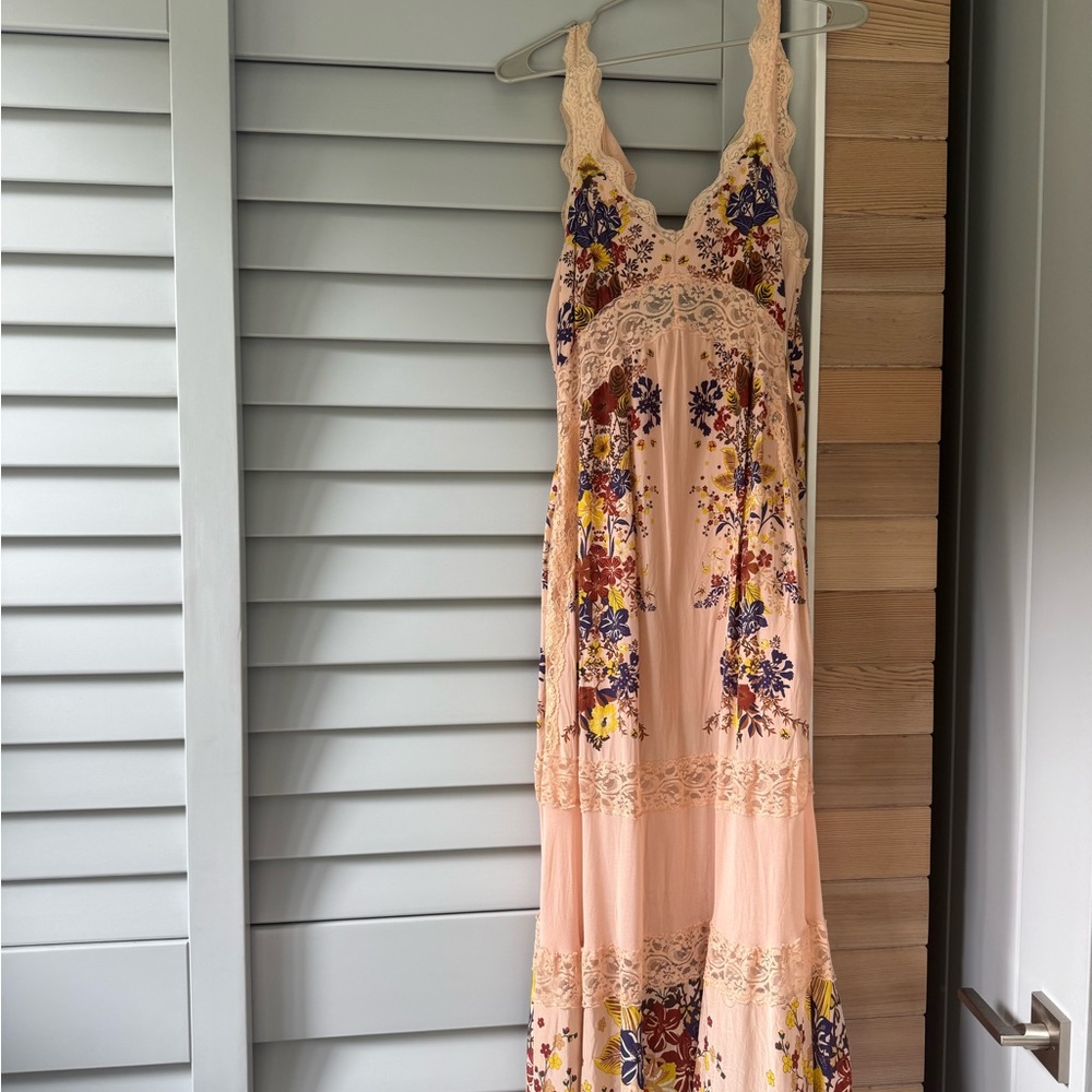 Farm Rio Floral Lace Maxi Dress